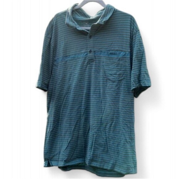 Horny Toad men's teal and green cotton polo xxl - Picture 1 of 3